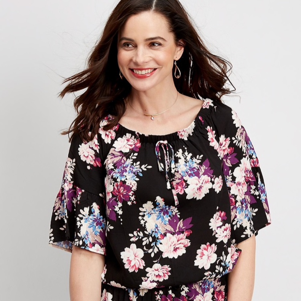 Floral black Maurice’s top